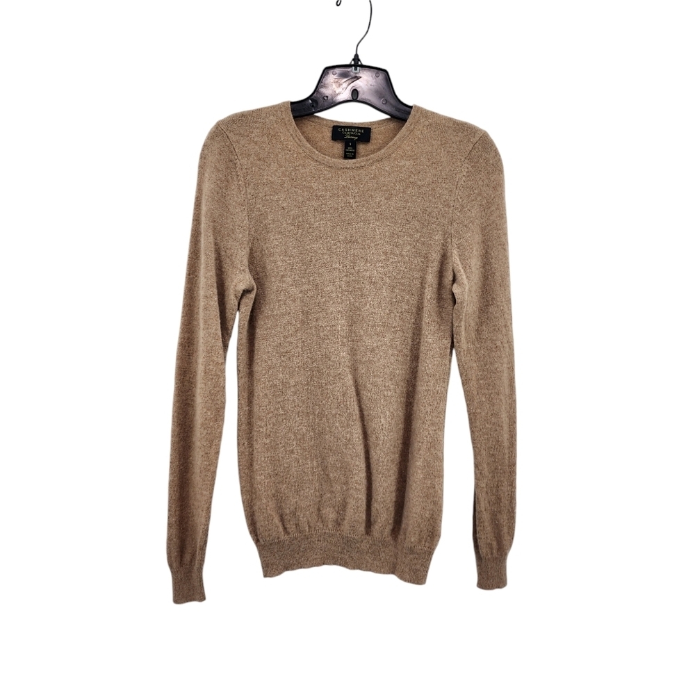 Charter Club Women's 100% Cashmere Crew Neck Sweater Top - S